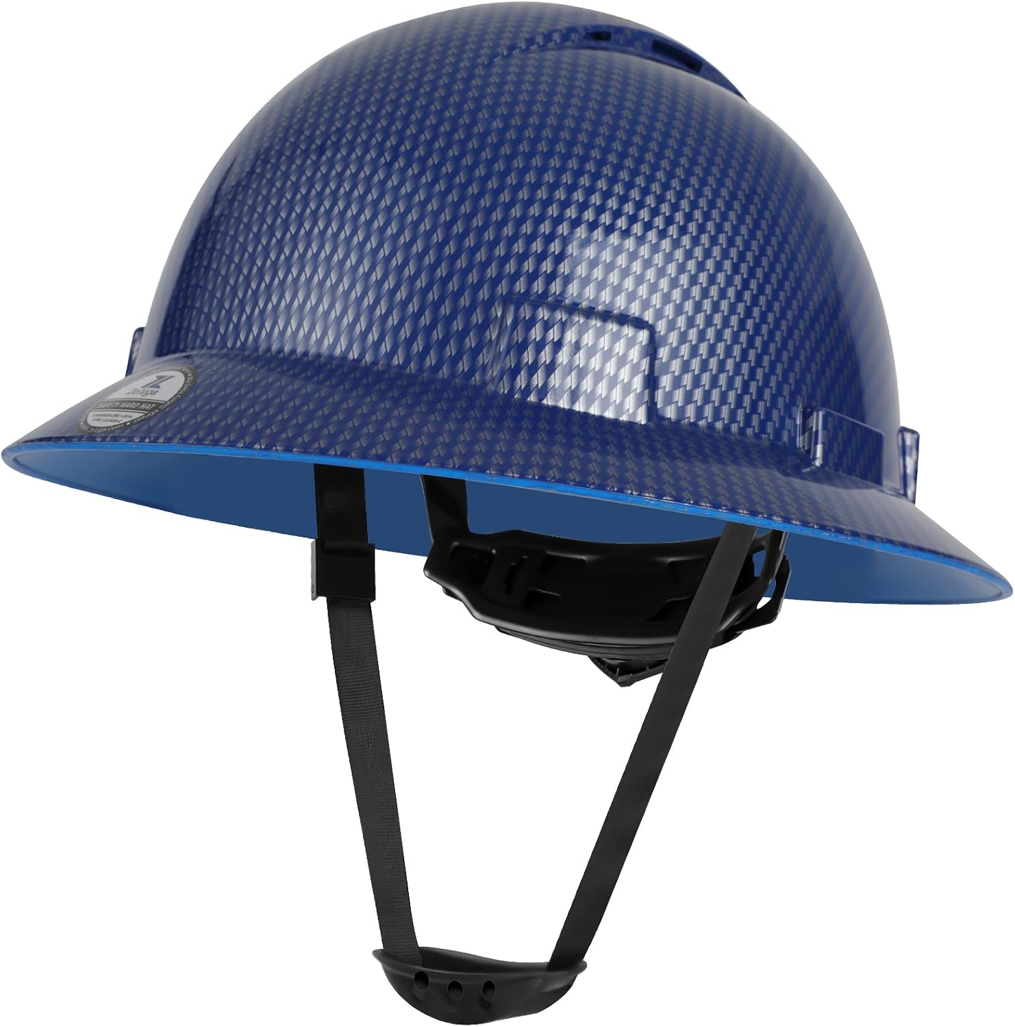 HDPE Full Brim Hard Hat, Construction Safety Helmet with Vented Holes, 6 Point Adjustable Ratchet Suspension, ‎Meets