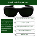 2PC Red Light Therapy Laser Safety Glasses, 200-2000nm