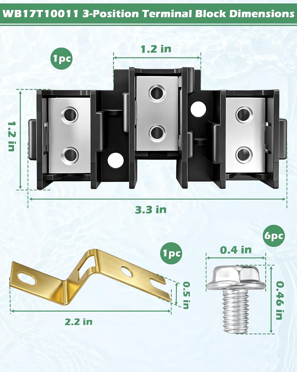 WB17T10011 Terminal Block Compatible with GE Electric Range Oven Stove