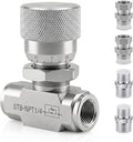 1/4" Hydraulic Adjustable Flow Control Two-way Valve