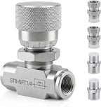 1/4" Hydraulic Adjustable Flow Control Two-way Valve