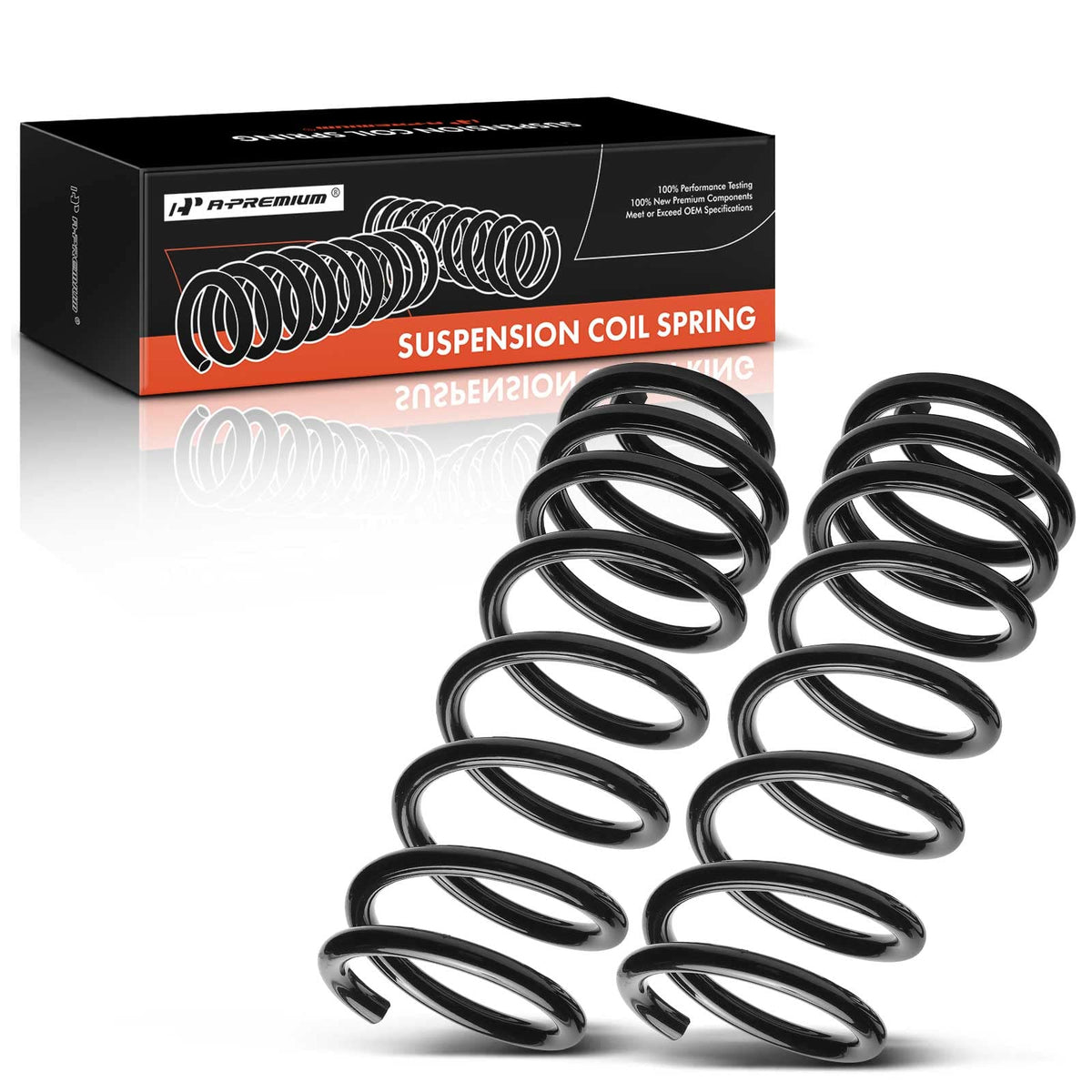 A-Premium 2-Pack Rear Suspension Coil Spring Set Compatible with Jeep