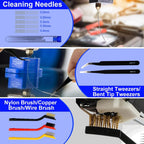 3D Printer Tool Kit, 105 Pcs 3D Printer Accessories Includes Deburring Tool, Removal Tools, Digital Caliper, Cutting