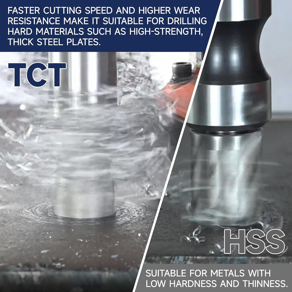 5pcs TCT Annular Cutter Set 1-3/8" Cutting Depth 5/8" to 1-1/8"