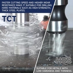 5pcs TCT Annular Cutter Set 1-3/8" Cutting Depth 5/8" to 1-1/8"