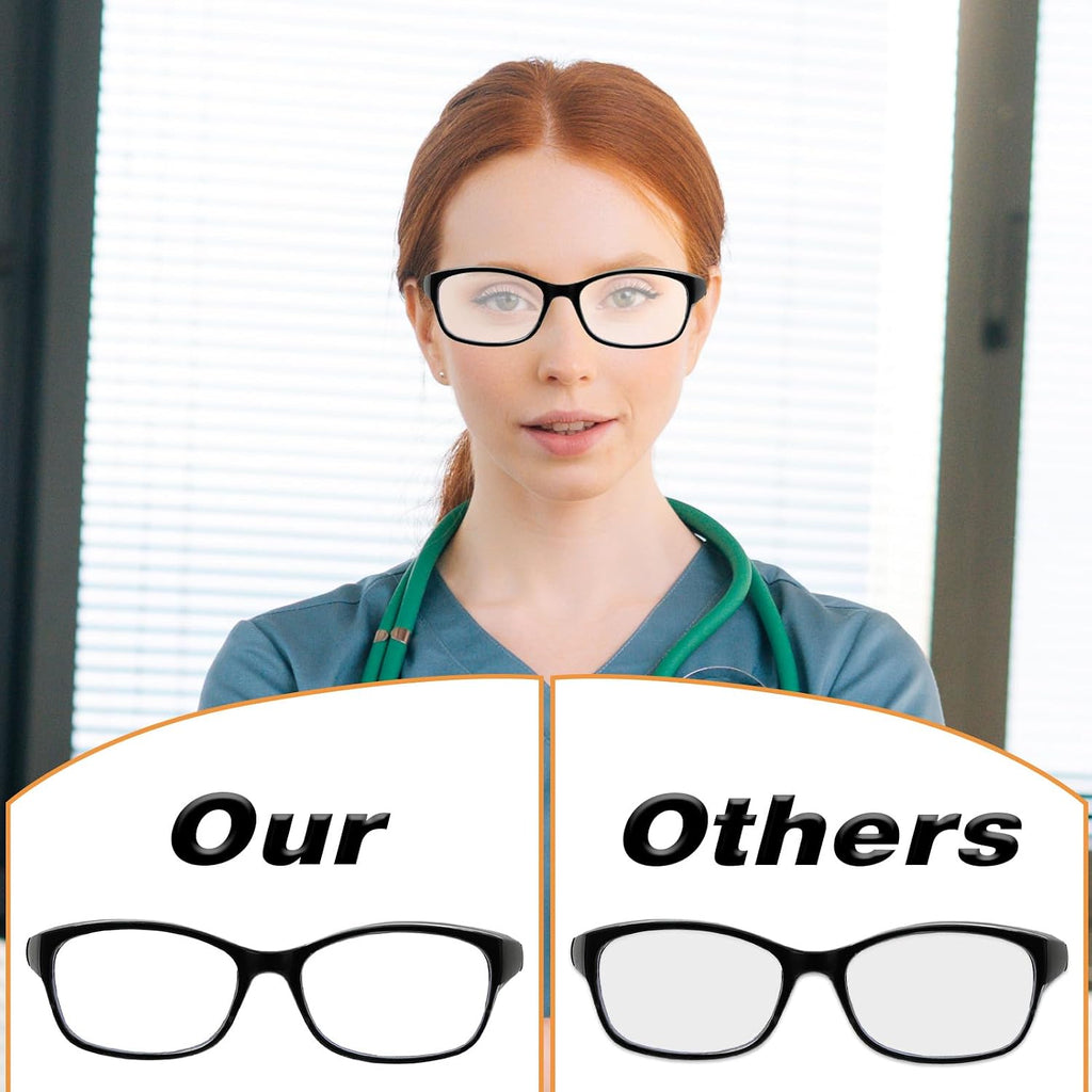 3 Pcs Nurses Goggles Light Lab Goggles Protective Glasses Eyewear Anti Fog Blue Square Stylish Cute Anti Dust Scratch