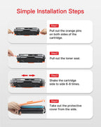 054H 054 Toner Replacement for Canon 054H 054 Toner Cartridge Set 4 Pack