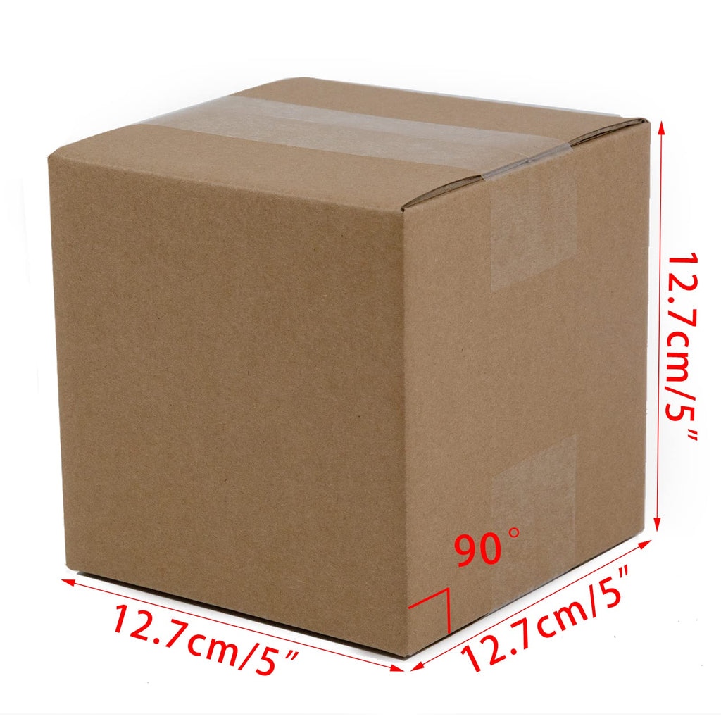 Shipping Boxes 5x5x5 Inches Small Corrugated Cardboard Boxes, 25 Pack
