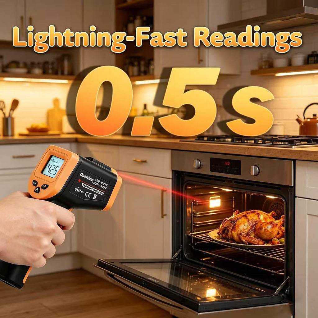 Infrared Thermometer Temperature Gun for Cooking -58℉~1022℉