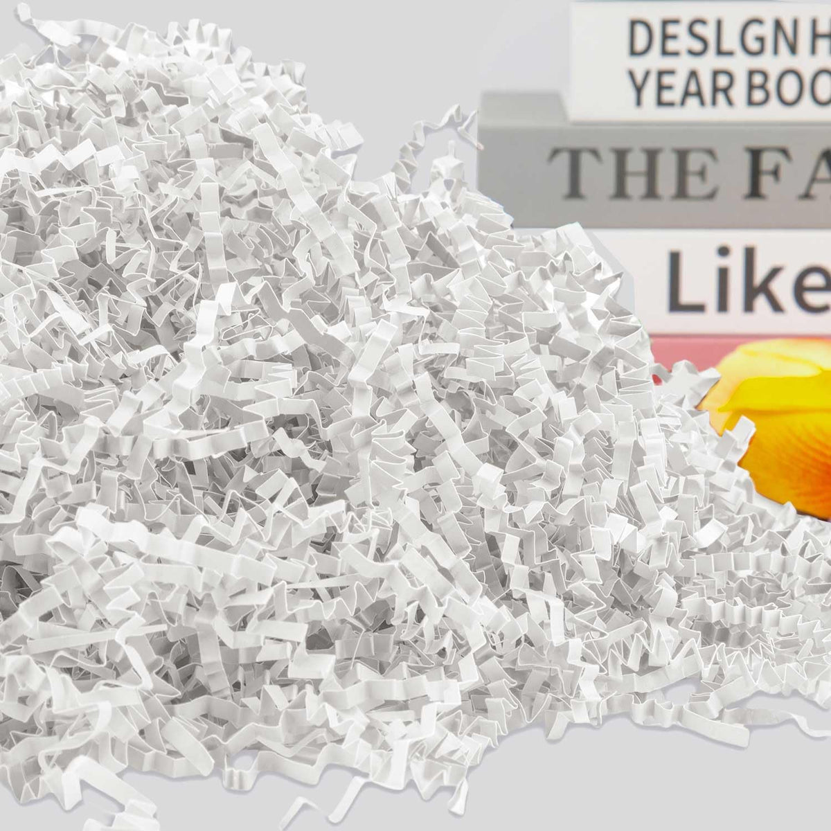Crinkle Cut Paper Shred Filler Gift Cushion Streamer White