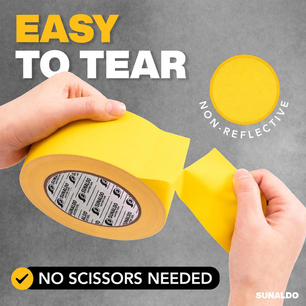 Gaffers Tape (2" x30 Yards) Heavy Duty, Easy Rip | Yellow