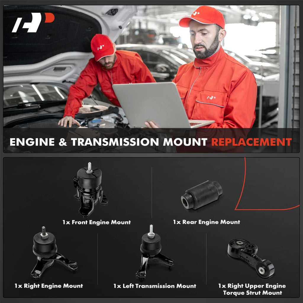 A-Premium Engine Motor and Transmission Mount Kit, with Torque Strut Mount