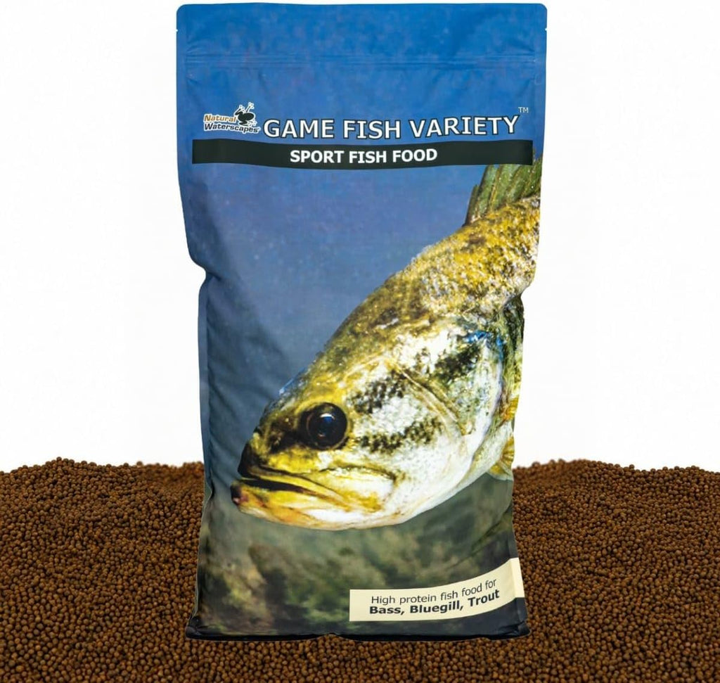 Game Fish Food Variety | Pond and Lake Fish Food Pellets | 22 lb Bag | Feed to Bass, Bluegill, Trout, Catfish
