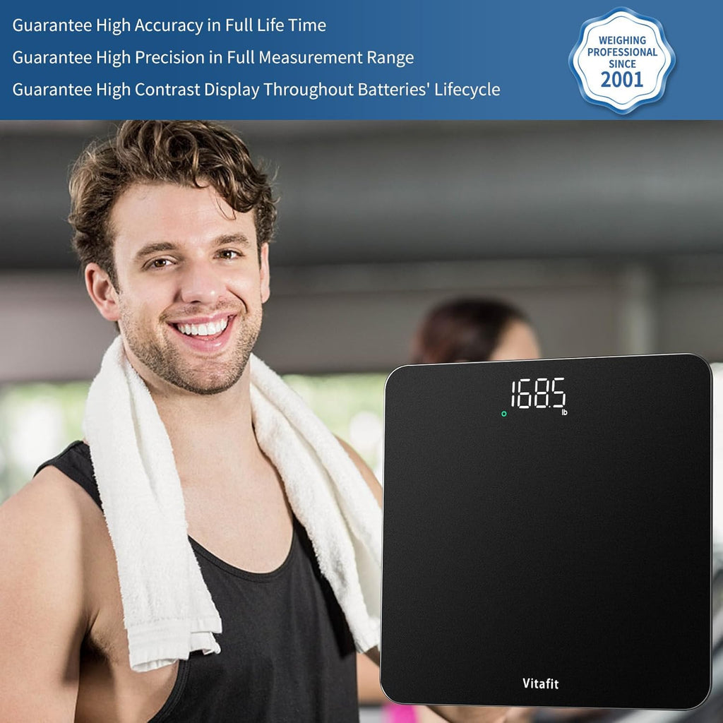 Bathroom Scale for Body Weight High Accuracy 0.1lb, 400lb, LED | Professional Factory Since 2001 Digital Weighing