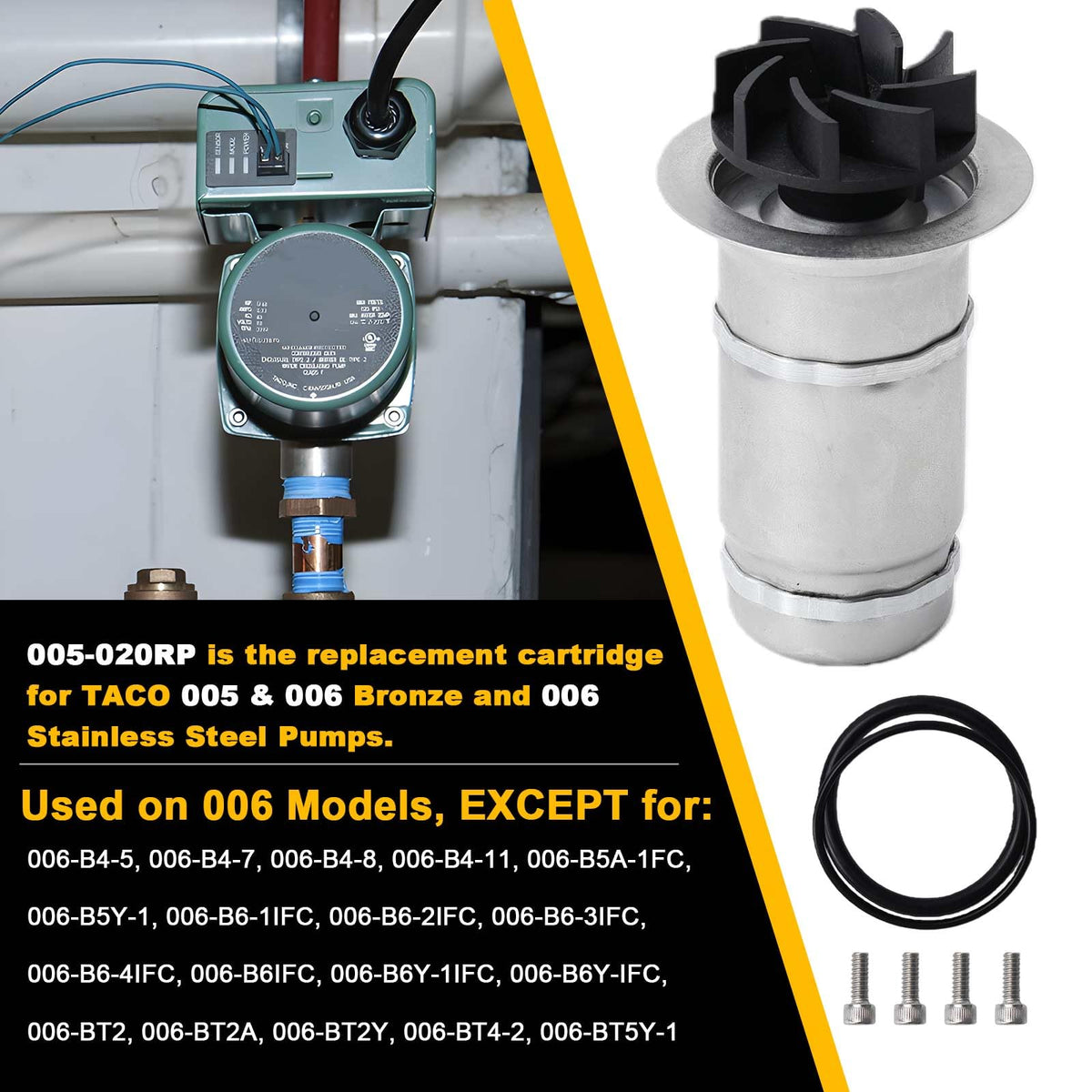 005-020RP Circulator Pump Cartridge Assembly