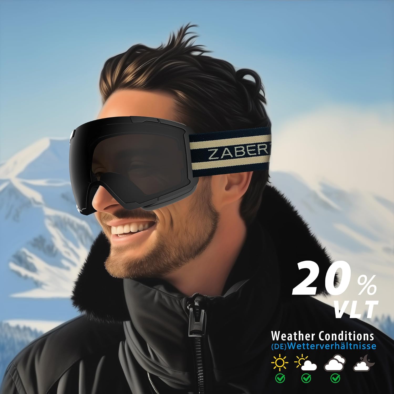 OTG Over Glasses Ski Goggles,Snow Snowboard Goggles,Adult Men Women Youth,Anti-fog 100% UV Protection Stylish Comfy