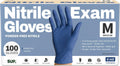 Powder-Free Nitrile Exam Gloves, Food Safe Latex-Free Medical Non-Sterile Cooking Disposable Glove, Blue 100/1000 Count