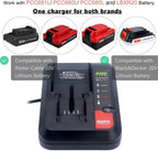 Biswaye PCC692L Rapid Charger Compatible with Porter Cable 20V Battery