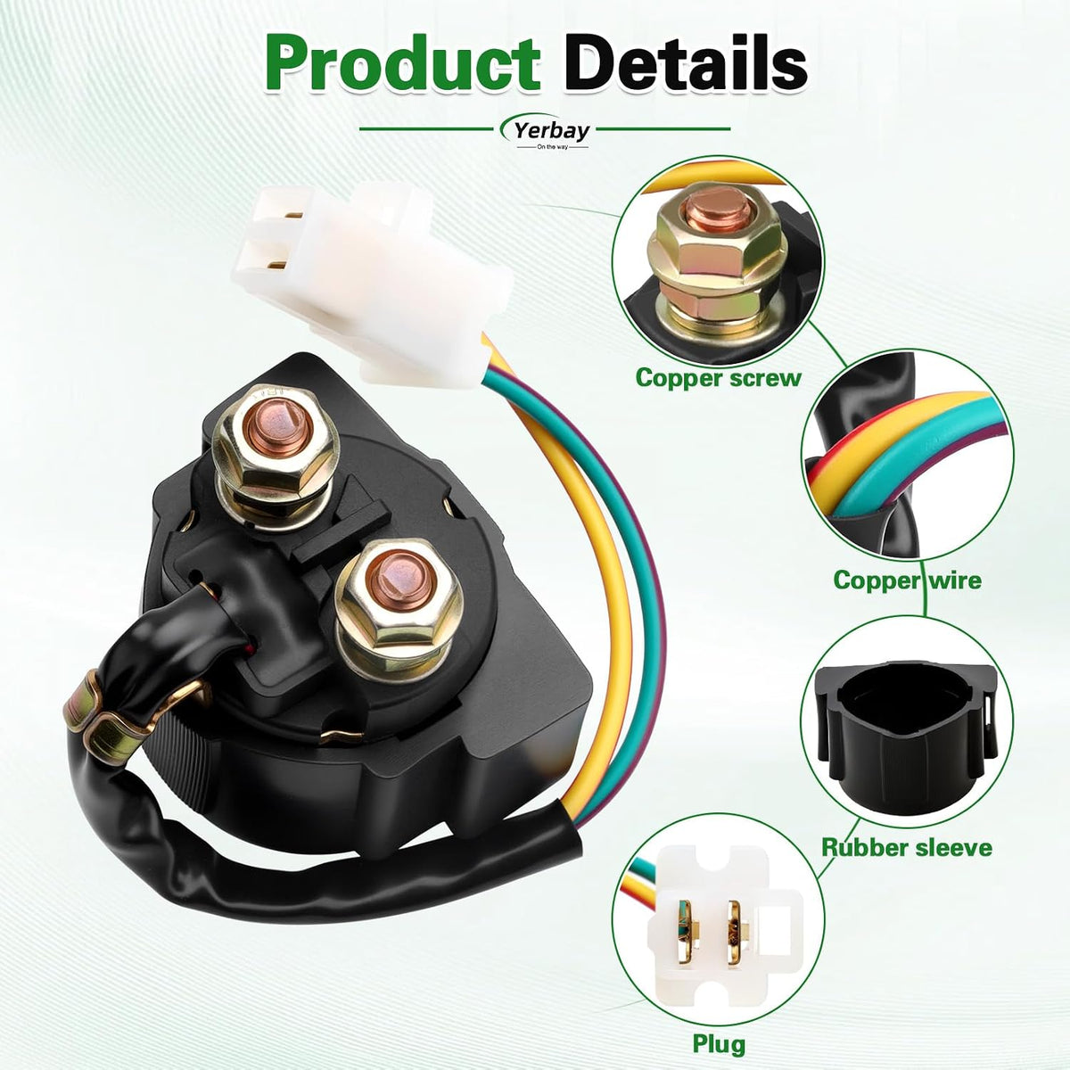 Starter Solenoid Relay for Honda TRX300 Fourtrax 300 1988-2000