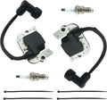 2 Pack of 139-0720 136-7883 Ignition Coil Module Compatible with Toro TimeCutter Exmark Series Riding Lawn Mowers with Spark plug Replace # 127-9216