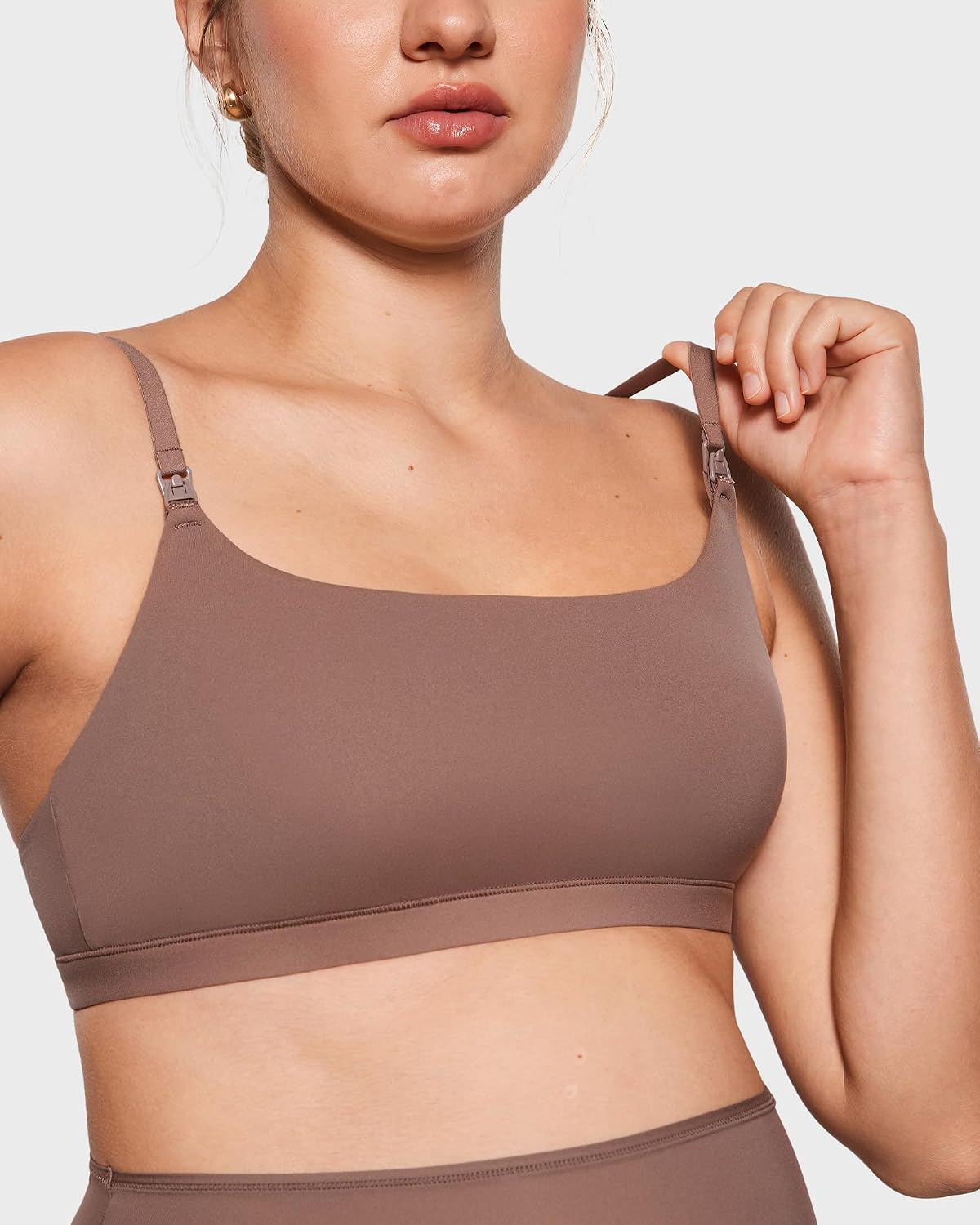 Women's Inbarely Soft Nursing Bras Unlined Bralettes Maternity Bra for Breastfeeding Unpadded Comfy Sleep Seamless
