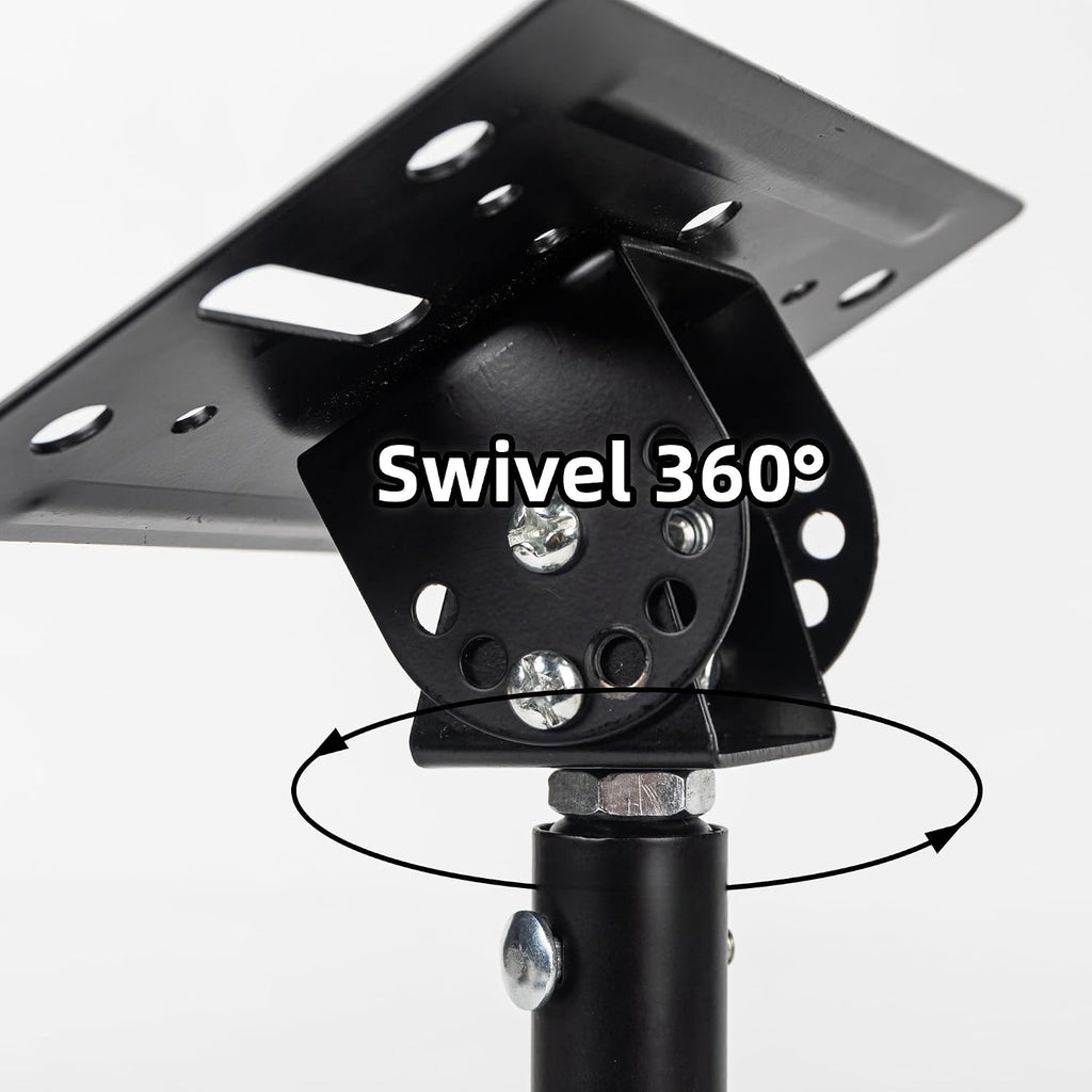Universal Speaker Wall Ceiling Mounts, Heavy Duty Dual Black Bookshelf | Speaker Mounting Brackets, Support up to