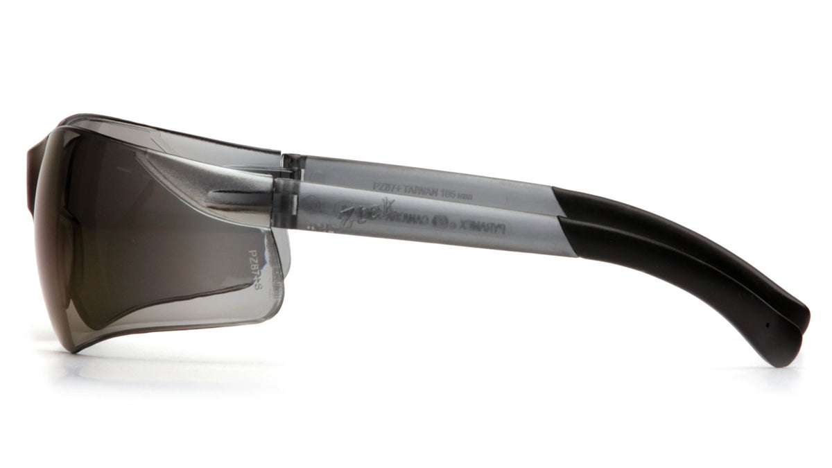 S2575SN Mini Ztek Safety Glasses Blue Mirror Lens Blue Mirror Frame ANSI Z87+