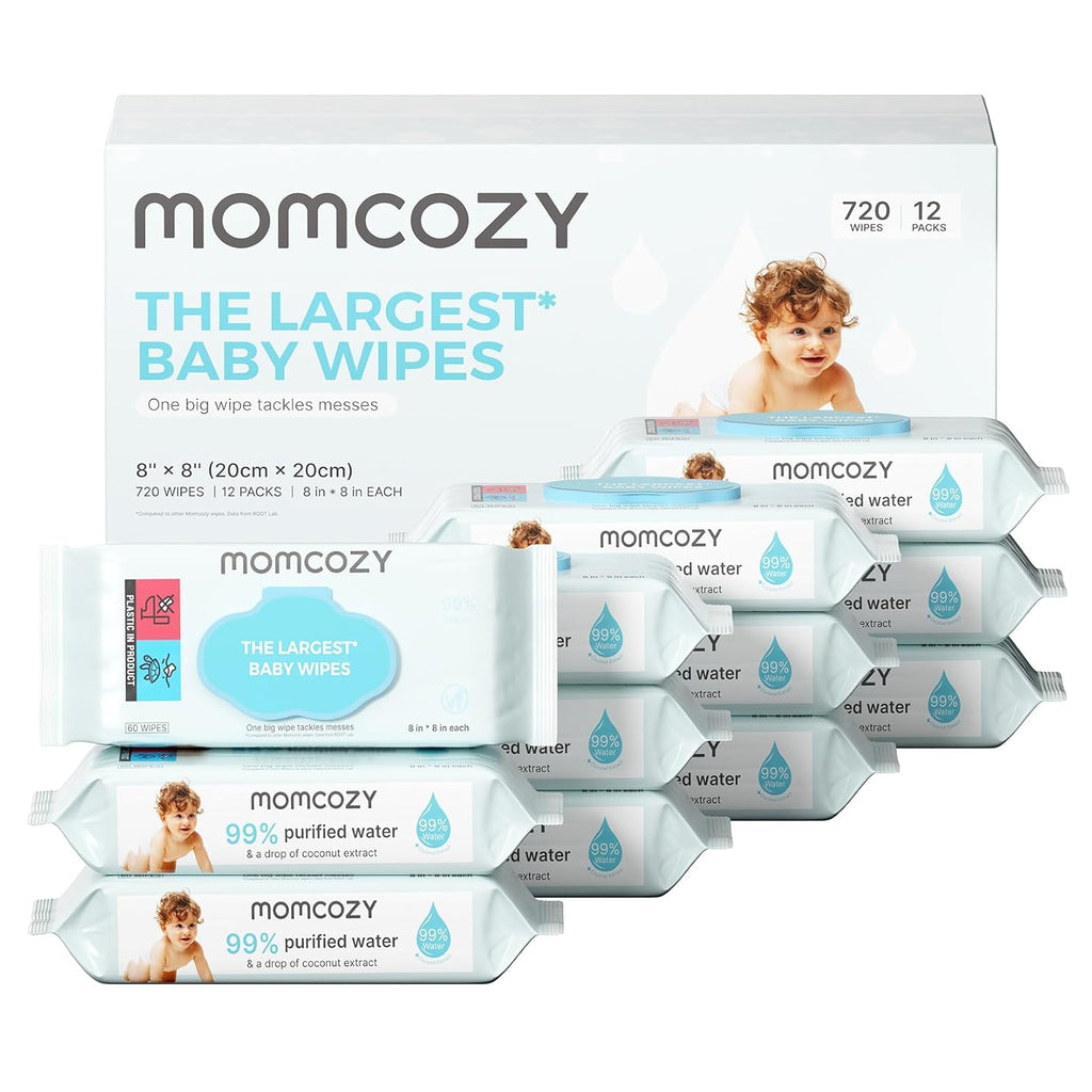 Baby Wipes, Unscented & Hypoallergenic, Gentle for Sensitive Skin | Plus Wipes-Size, Thickness, Moisture, Softness &