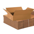 Shipping Boxes Flat 20"L x 14"W x 4"H 25-Pack - Corrugated Cardboard Box for Moving, Mailing, Packing, Packaging and