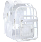 Clear Backpack for School - 18 Inch Extra Large Clear Bookbag White