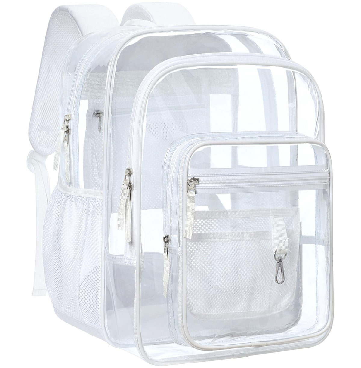 Clear Backpack for School - 18 Inch Extra Large Clear Bookbag White