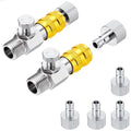 VIILOCK 1/8" BSP Airbrush Quick Release Coupler with Air Flow Control Valve