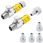 VIILOCK 1/8" BSP Airbrush Quick Release Coupler with Air Flow Control Valve