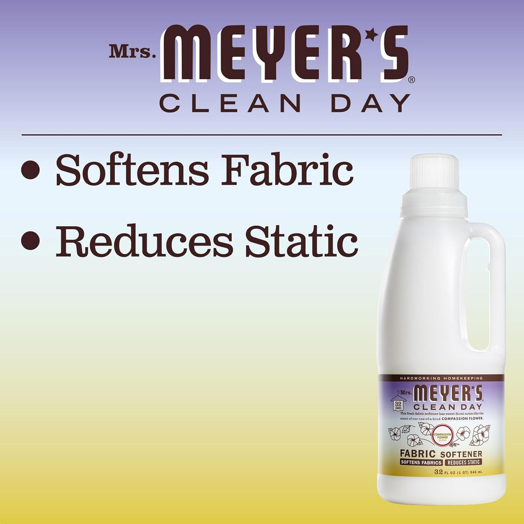 CLEAN DAY Liquid Fabric Softener, Compassion Flower, 32 fl oz