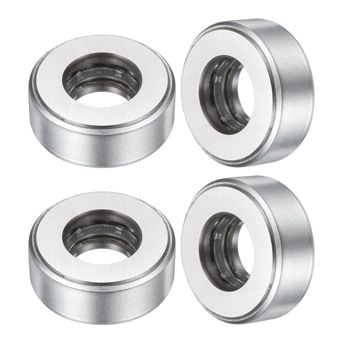 uxcell 51202 Thrust Bearing, 4pcs 0.59" Bore x 1.34" OD x 0.5" Width