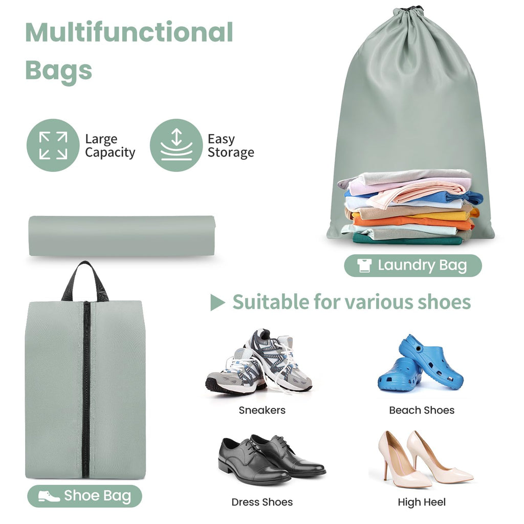 Mesh Packing Cubes for Travel, Durable Luggage Organizer with Sturdy Material and Double Zippers, Comprehensive Set