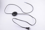 Foot Pedal Push Switch Inline Lamp Light On-off Control Footswitch with Wire Plug (Black)