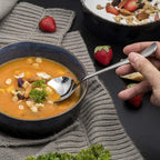 Soup Spoons, 12pcs Stainless Steel Spoons Heavy-Weight Round Spoon Flatware