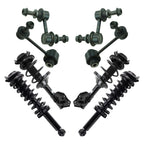 TRQ Front and Rear Suspension Kit Complete Strut & Coil Spring Assembly