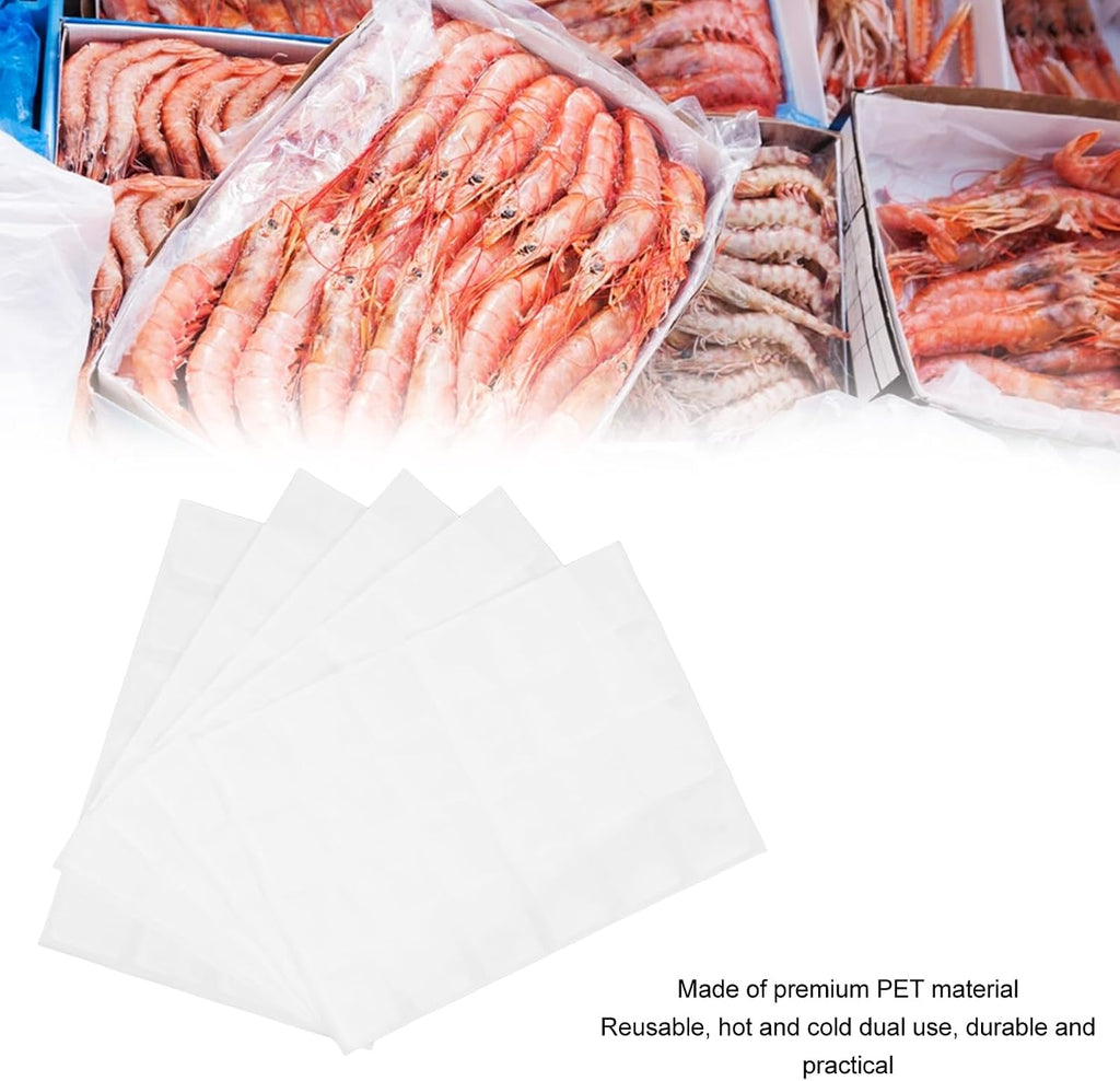 Dry Ice Packs for Shipping, 5PCS Reusable Long Lasting Cold Packs