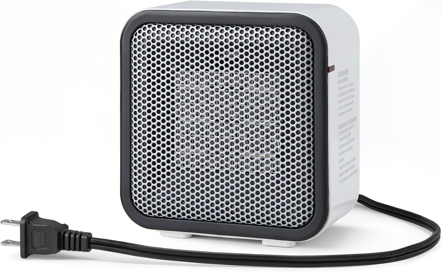 Ceramic Space Heater, Portable Mini Heater for Office Desk, 500W, With Tip-Over Protection, Lightweight 1.4 lbs