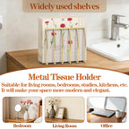 Napkin Holder for Table, Gold Modern Metal Napkin Holders for Paper Napkins & Kitchen Dining & Countertops, Cocktail