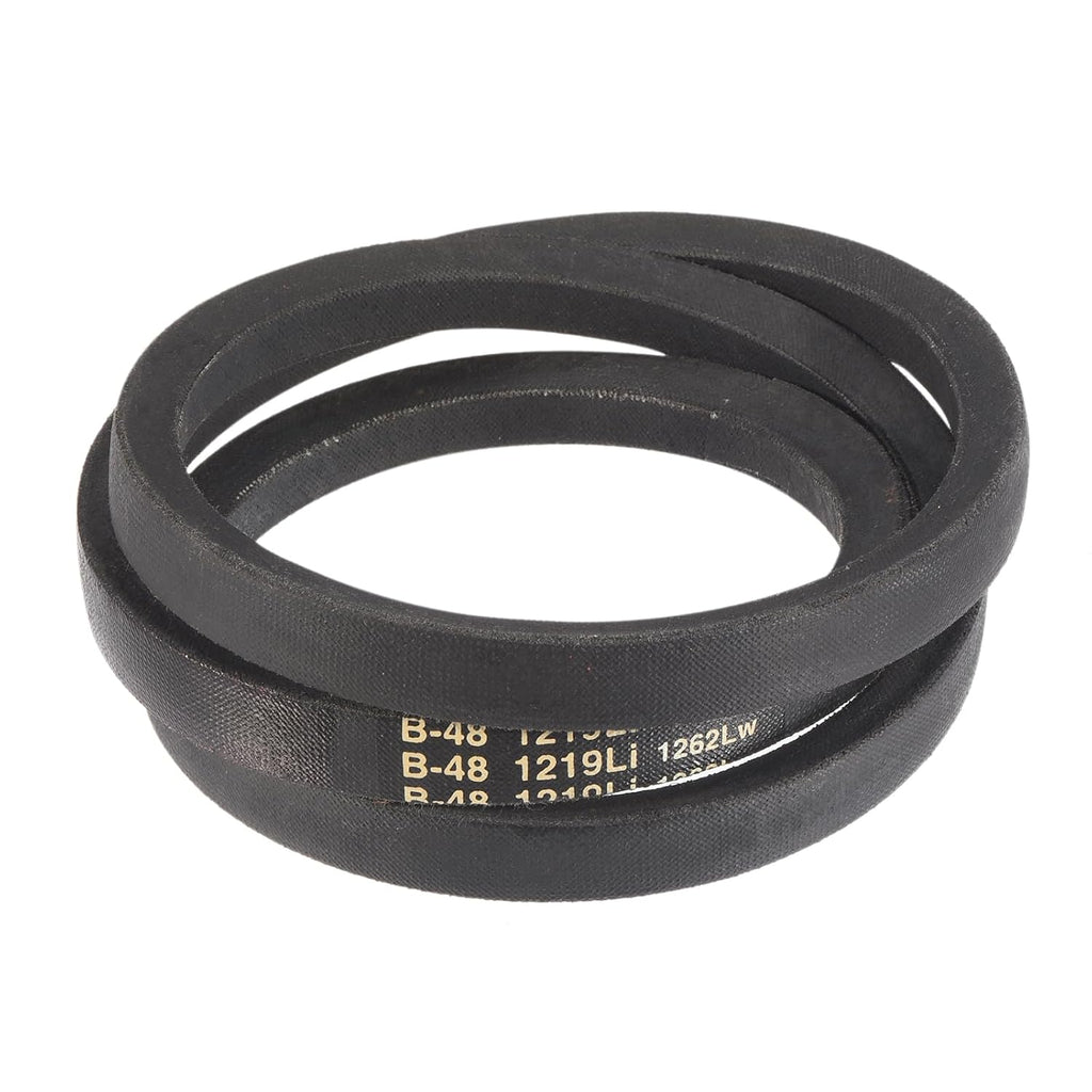 uxcell 3 Pack B48 Classic Wrapped V-Belt, 51" Outside Circumference, Black, Industrial Rubber V-Belt
