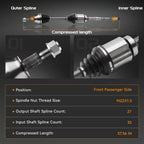 Front Right CV Axle Shaft Assembly for Ford Escape 2013-2019