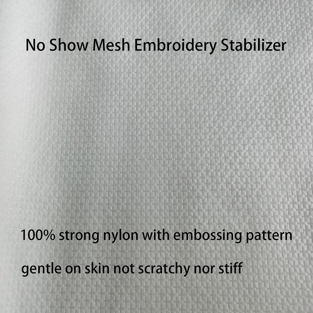 No Show Mesh Machine Embroidery Stabilizer Backing 12" x 50 Yd/roll