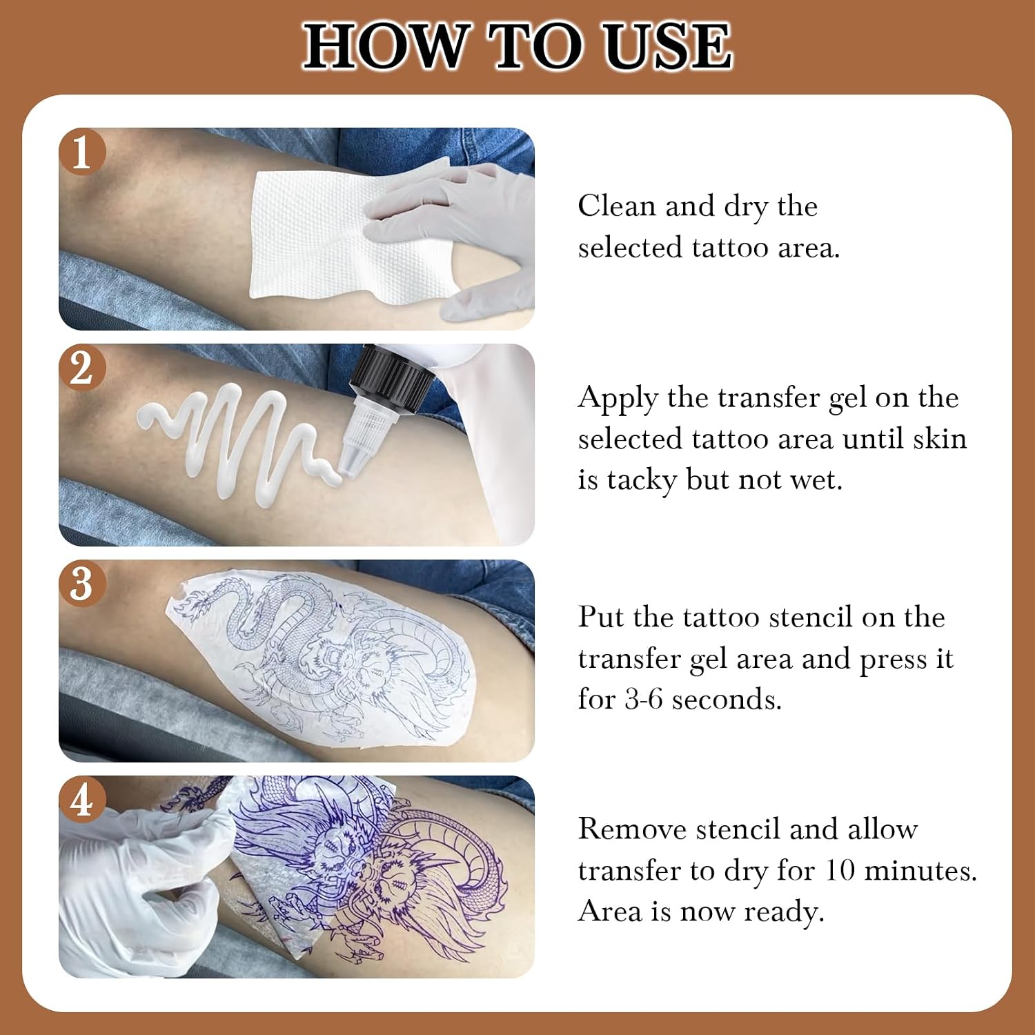 2PCS Tattoo Stencil Transfer Gel Solution, 8oz Tattoo Transfer Gel for Stickers Paper, Stencil Magic Cream for Tattoo