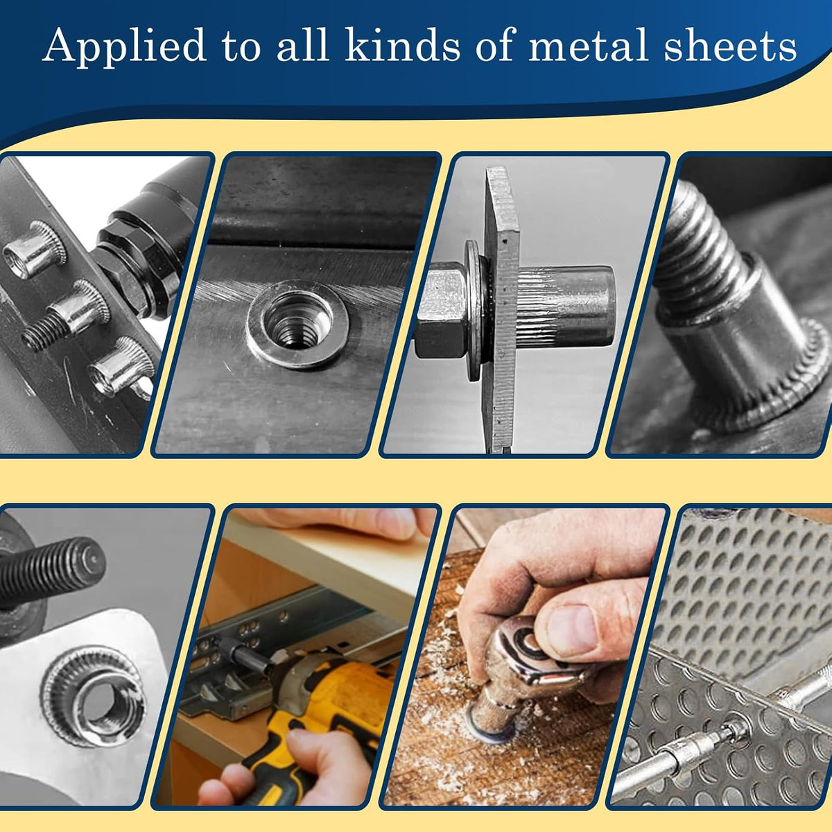 #10-24 Rivet Nut,95Pcs Stainless Steel 304 Threaded Rivnuts Insert