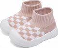 Baby Boy Girl Non-Skid Indoor Infant Walking Shoes Breathable Warm Elastic Sock Shoes with Memory Sole Protect Toes