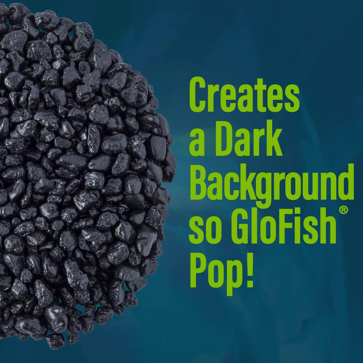 Aquarium Gravel, Solid Black, 5-Pound Bag