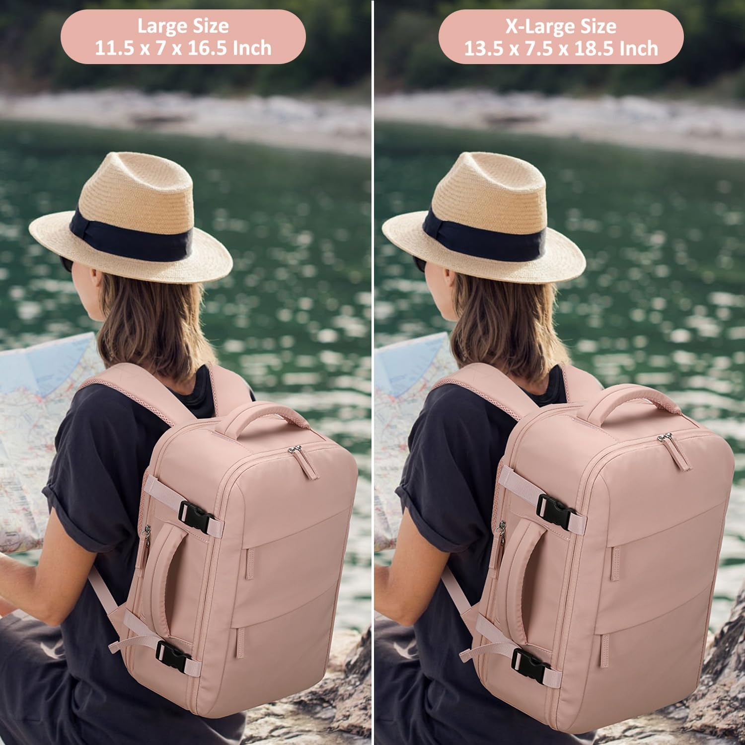 Carry on Backpack for Women TSA Approved 15.6 Inch Travel Laptop Backpack for Women Travel Essentials Womens Travel